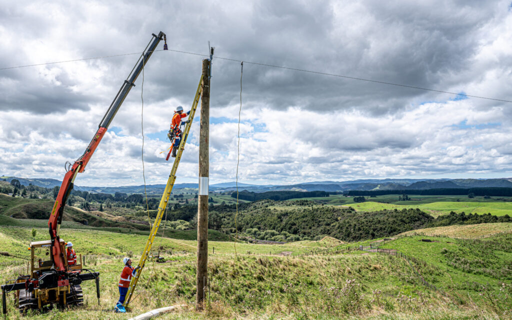 TLC crew conducts repairs on the network following Cyclone Gabrielle